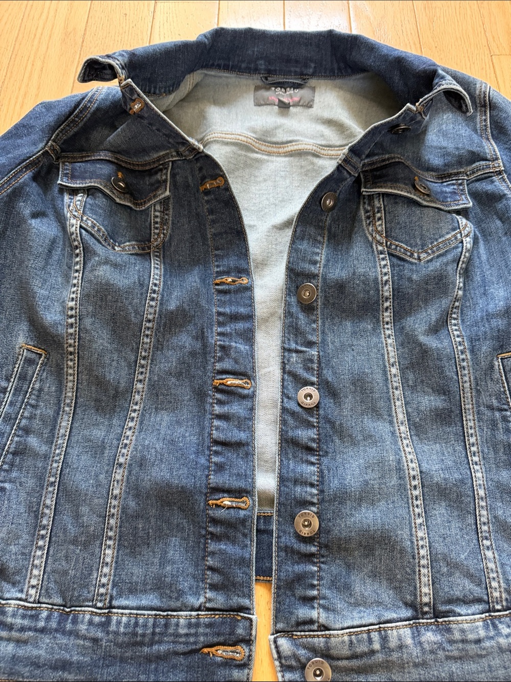 Classic Women's Blue Denim Jacket - Casual Jean Jacket